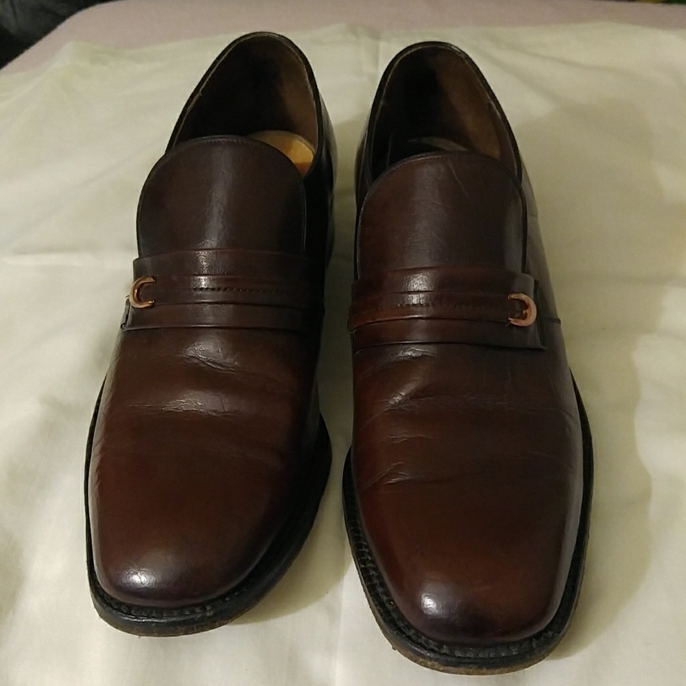 FREEMAN BROWN LEATHER MEN SHOE SIZE 11
